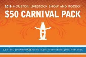 Houston Rodeo Carnival Ticket Books
