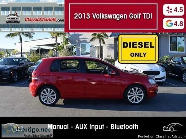 USED 2013 Volkswagen Golf TDI for sale in San Diego 17893
