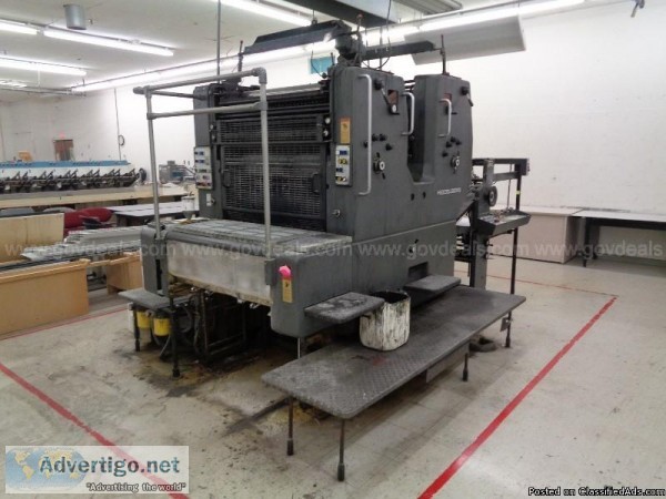 HEIDELBERG SORDZ 2 COLOR OFFSET PRESS