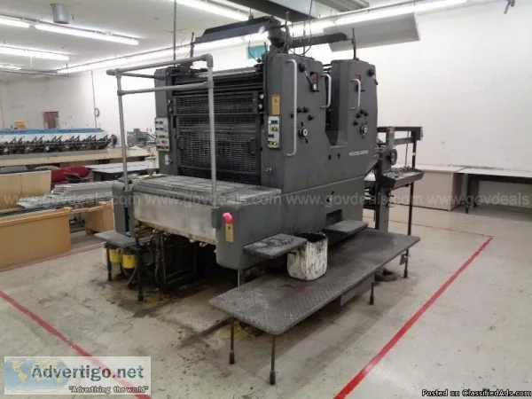 HEIDELBERG SORDZ 2 COLOR OFFSET PRESS