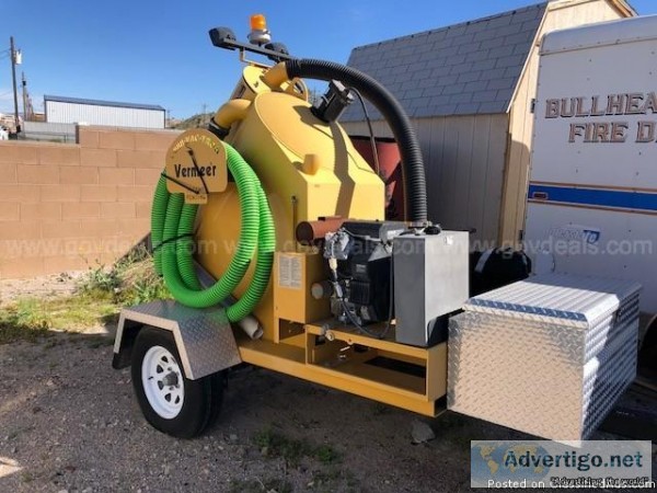 2007 Vermeer V-150 VAC-T Vacuum Unit wTrailer