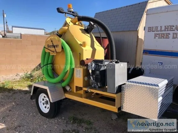 2007 Vermeer V-150 VAC-T Vacuum Unit wTrailer