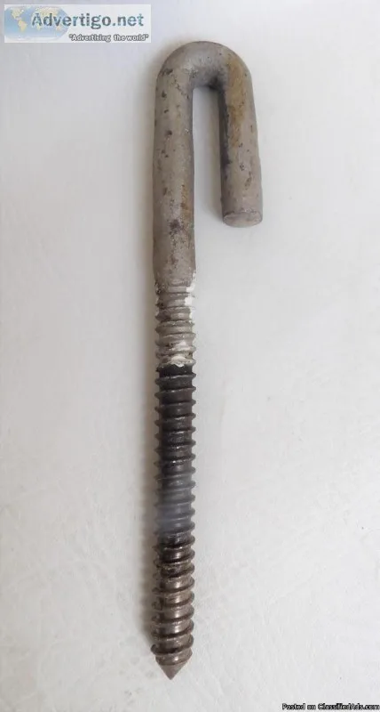 Strong Metal Screw in Vintage Meat Hook