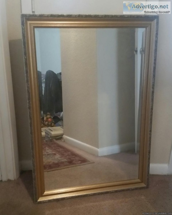 28x40" ornamented mirror.