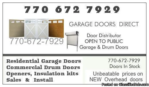 GARAGE DOORS AND INSTALLATION