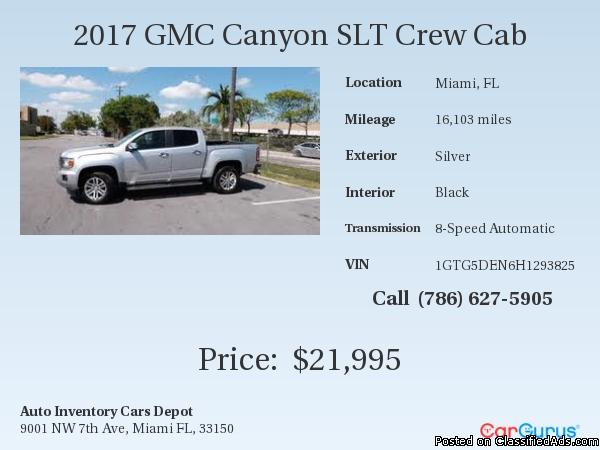 2017 GMC Canyon SLT Crew Cab - 21995
