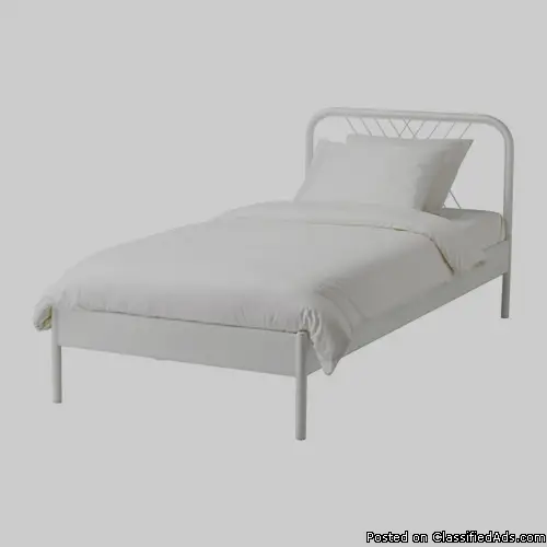 Bed white with Mattress