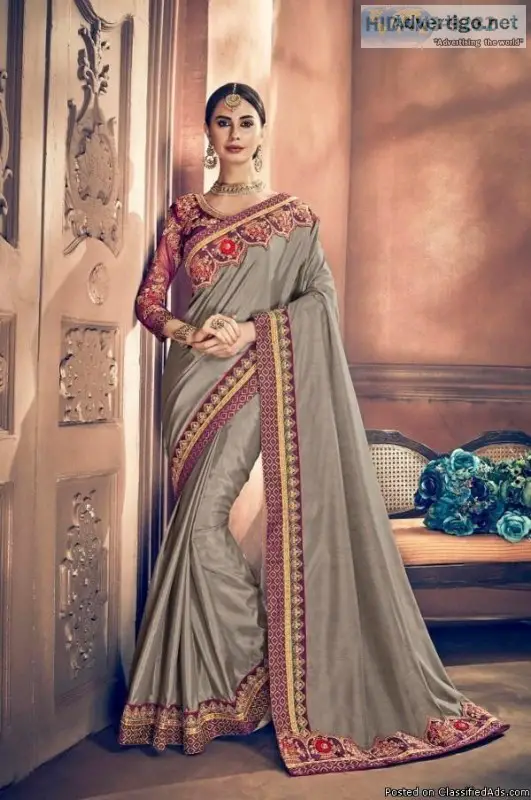 Embroidered Saree brands in India