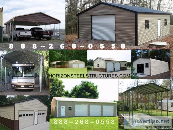 METAL CARPORTS garages sheds steel building