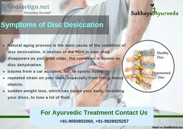 Get Disc Desiccation Ayurvedic Treatment - Sukhayu Ayurveda