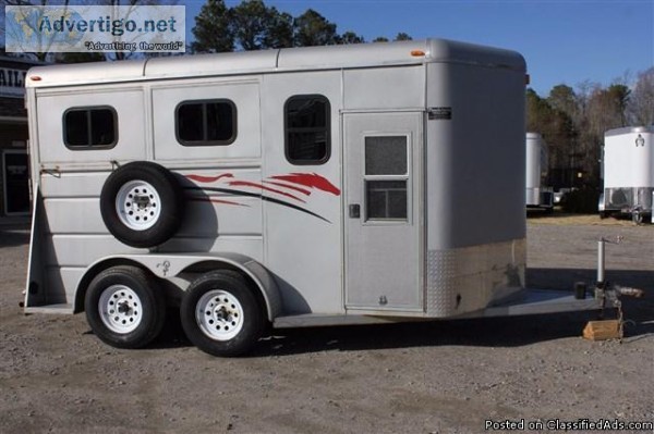2009 Ponderosa 2 Horse trailer Slant BP
