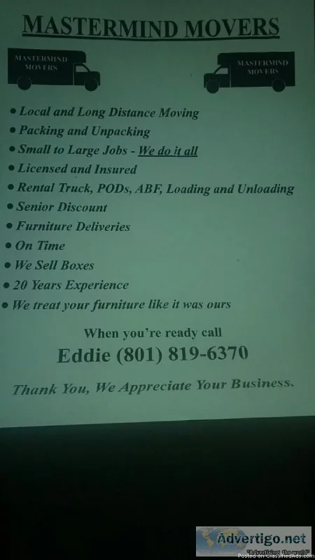 LONG distance ONLY.... UT based