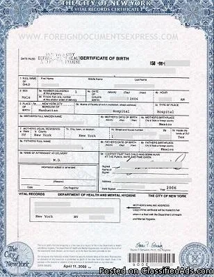TRADUCCIONES CERTIFICADAS DE INGLES-ESPANOL DE ACTAS DE NYC