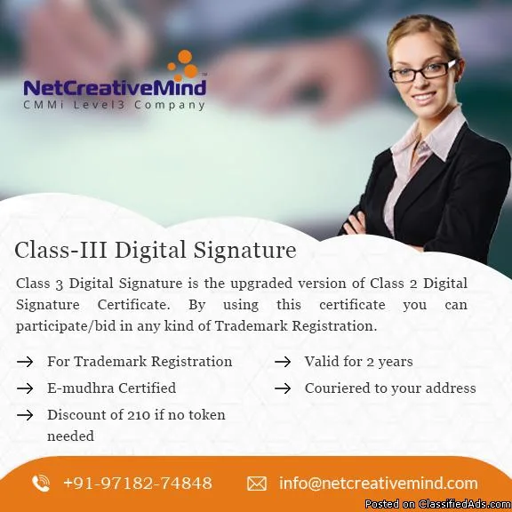Class-III Digital Signature At NetCreativeMind