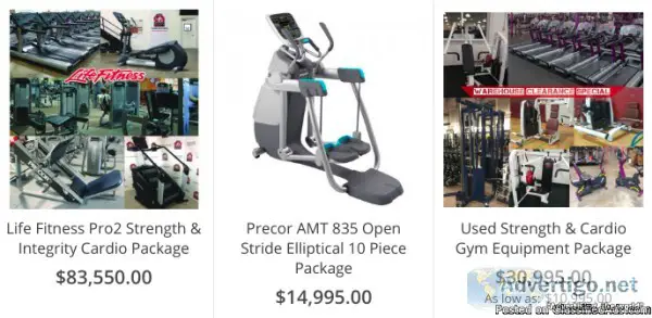 Used and refurbished commercial cardio gym equipment