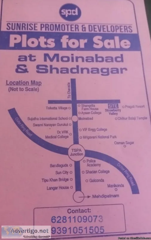 plots for sale at moinabad