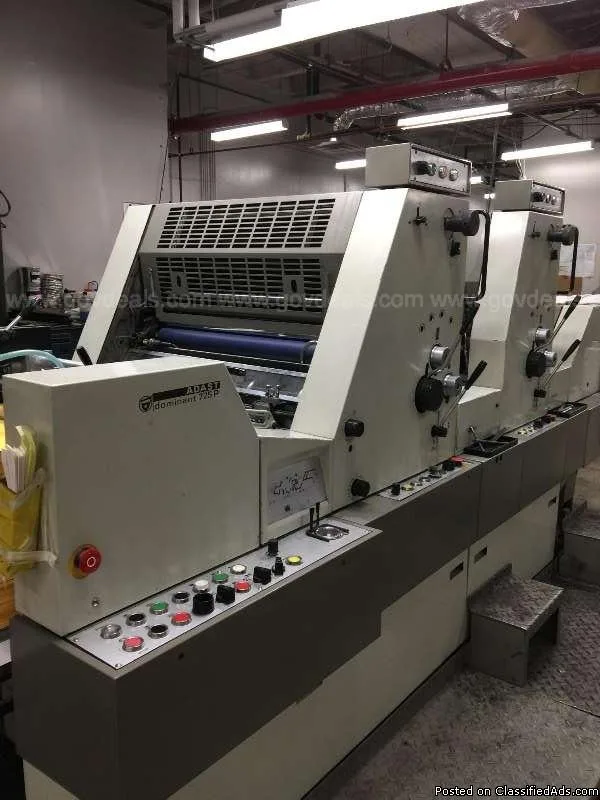 ADAST DOMINANT 725P OFFSET PRINTING MACH PRESS