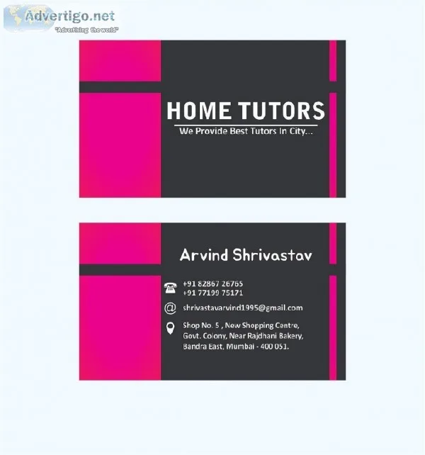 Home tutors