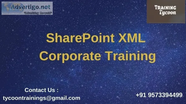 SharePoint XML Corporate Training  SharePoint XML Classroom