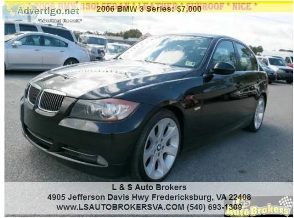 2006 BMW 3 SERIES 330I  4DR SEDANLEATHERSU NROOF