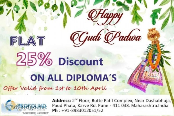 Gudi Padwa Offer Get Flat 25% OFF till 10th April 2019