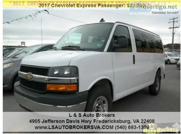 2017 CHEVROLET EXPRESS PASSANGER VAN LOW MILES