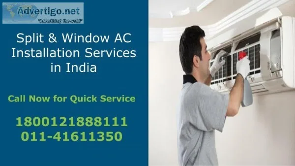 Call for Split and Window AC Installation Services in Delhi NCR