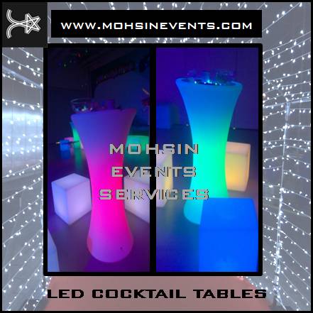 Led dance floor, counter, cocktail table