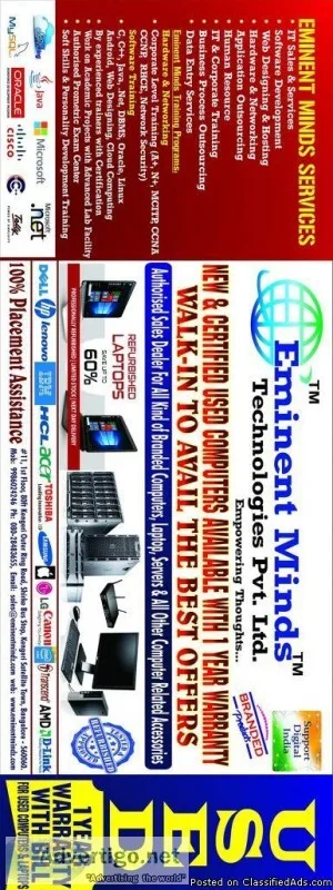 We Deal with all types of New and Refurbished ( Used ) - With