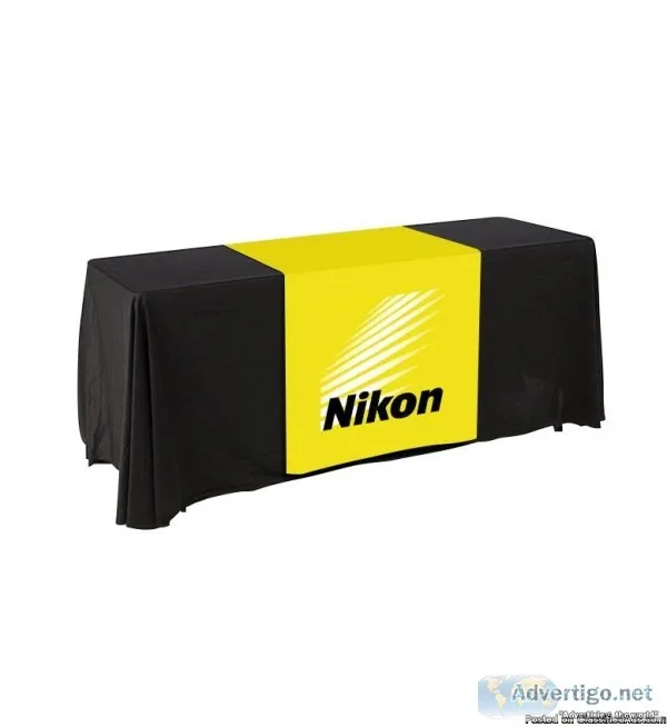 We Offer Trade Show Booth With High-End Table Cover  Atlanta