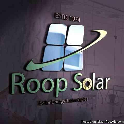 roop solar system and panels.