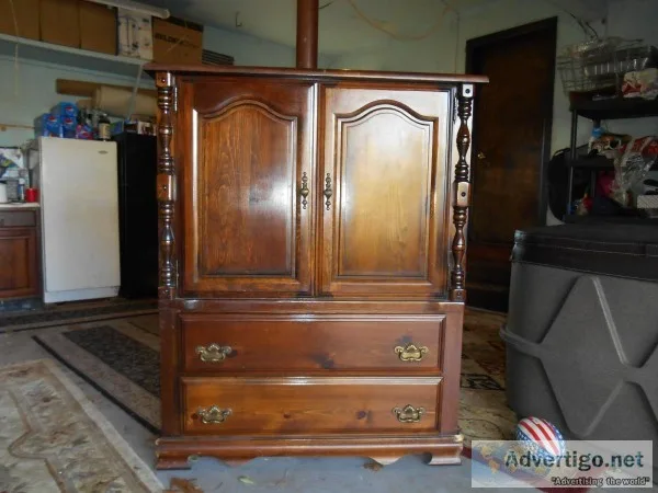 Finished Pine Dresser and Chest  Used Good Condition