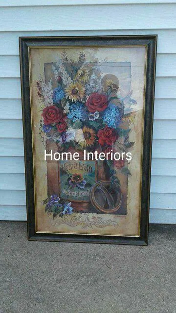 Large Home Interiors Floral Wall Picture