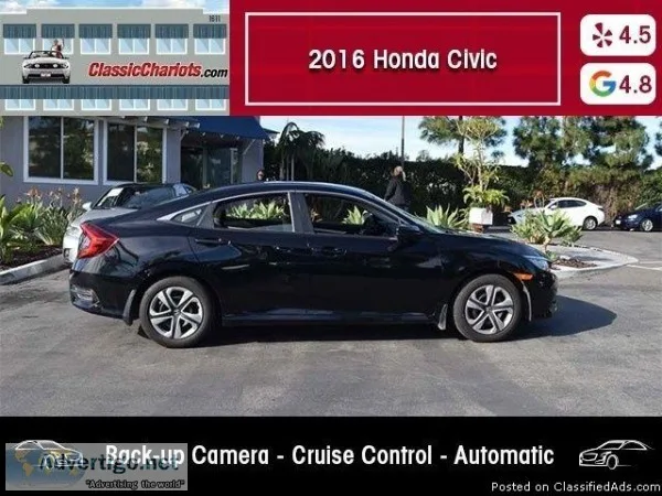 Used 2016 Honda Civic LX for Sale in San Diego - 18808