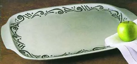 Lenox Metal Ware Rectangular Tray - Spyro pattern