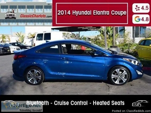 Used 2014 Hyundai Elantra Coupe for Sale in San Diego - 18617a
