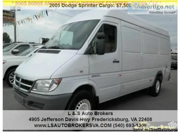 2005 DODGE SPRINTER CARGO VAN