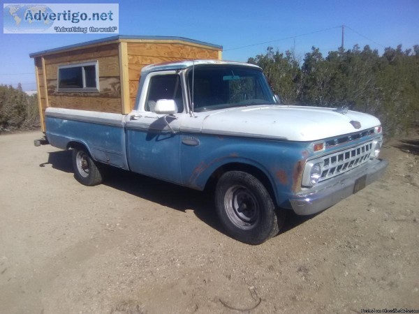 1965 ford f-250 camper special w custom camper - rebuilt