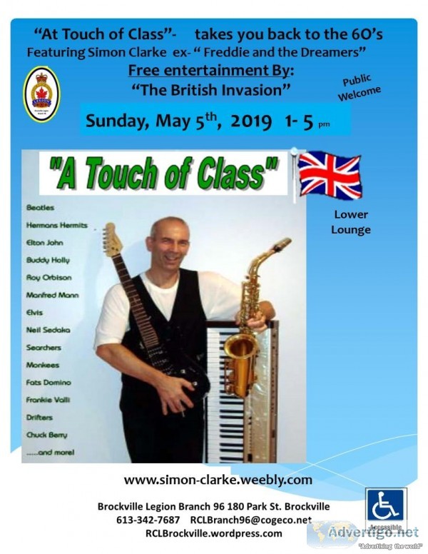 Simon Clark The British Invasion Sunday May 5th 1- 5 pm