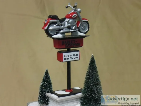 Department 56 Harley Davidson Sign