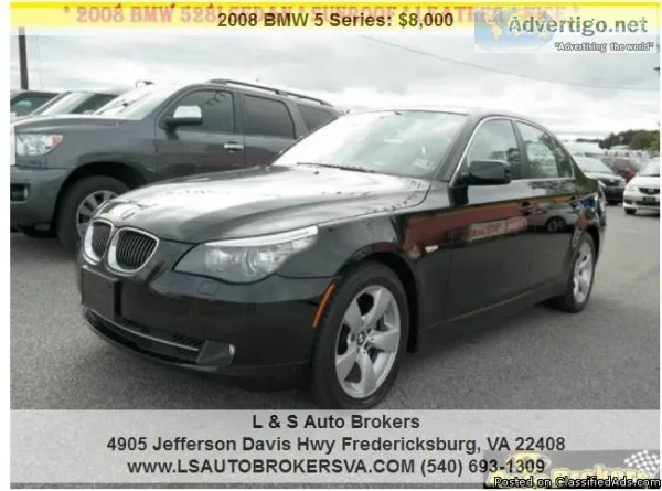 2008 BMW 5 SERIE 528I 4DR SEDAN LUXURY