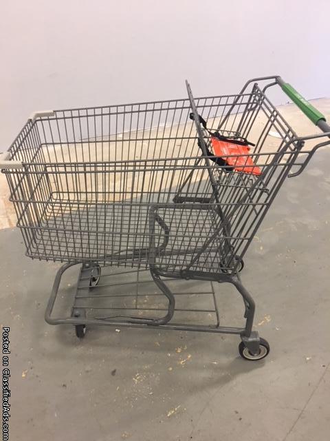 Refurbished Metal Grey Coated Shopping Carts