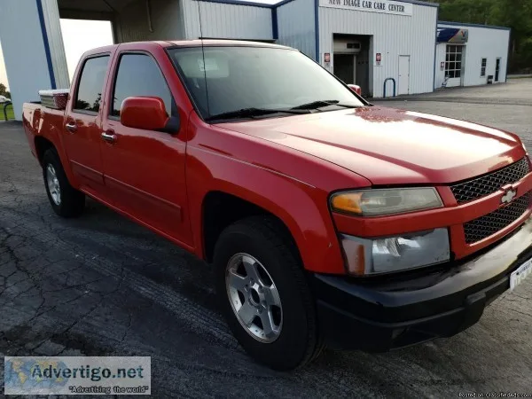 2010 Red Chevrolet Colorado Crew Cab Truck