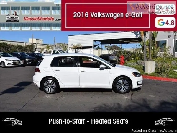 USED 2016 Volkswagen e-Golf SE for sale in San Diego 18733
