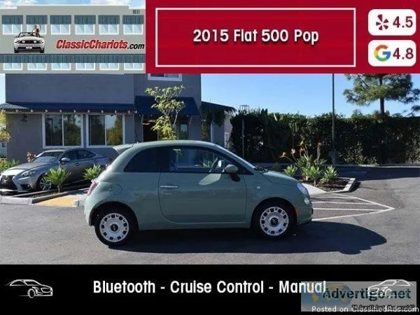 Used 2015 Fiat 500 Pop for Sale in San Diego - 18671