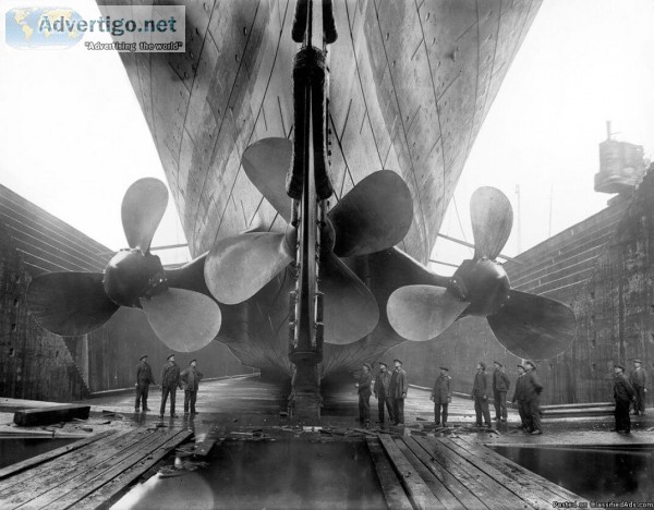 YESTERYEAR  MHS TITANIC PROPELLERS PHOTO
