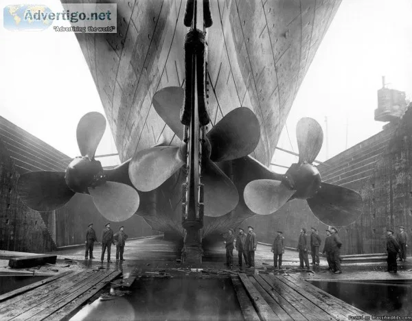 YESTERYEAR  MHS TITANIC PROPELLERS PHOTO