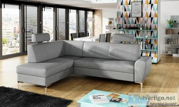 Modern sofa with adjustable headrests