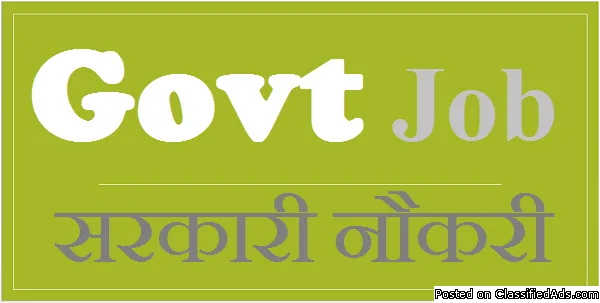 Govt jobs notification