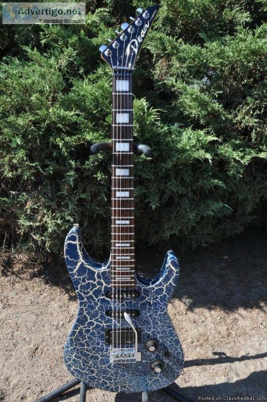1989 Dean Firecrackle Super Strat Electric Guitar